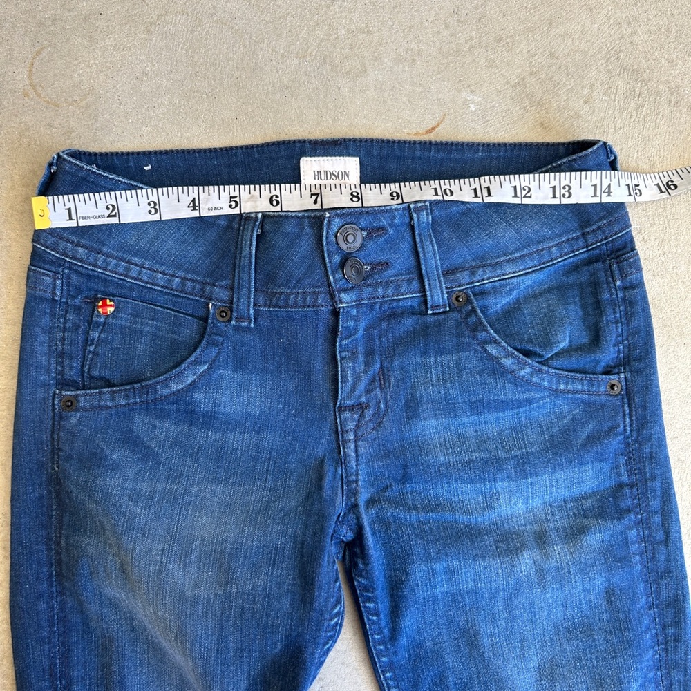 Hudson Signature Bootcut Women's Blue Jeans Size 26 - Picture 6 of 10